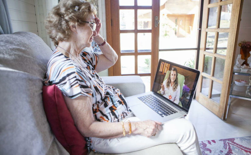 In a clinical trial, people with cancer who received cognitive behavioral therapy via telehealth reported improvements in their quality of life. Credit: iStock